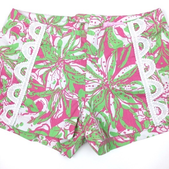 Lilly Pulitzer Hotty Pink Forgot My Trunk Shorts 2 - Picture 2 of 7